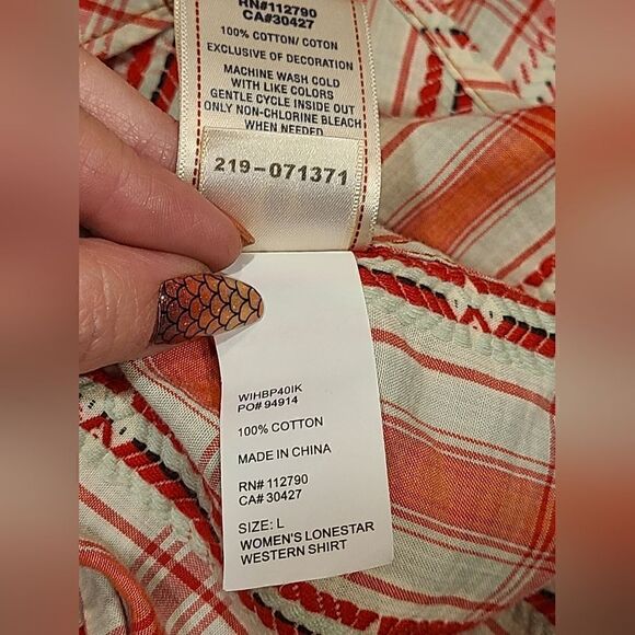 True Religion Lonestar Western Peral Snap Front Closure Longsleeve Shirt | L - Picture 9 of 11